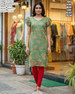 Comfortable And Stylish Shimmer Silk Kurti Collection