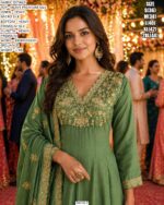 Heavy Silk Embroidery Salwar Suit With Dupatta Collection