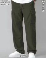Barcod Fabric Cargo Pant For Men Casual Wear Collection