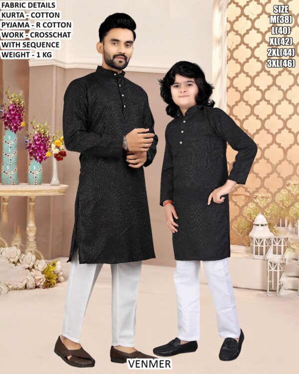 Family Festive Matching Kurta Pyjama Set