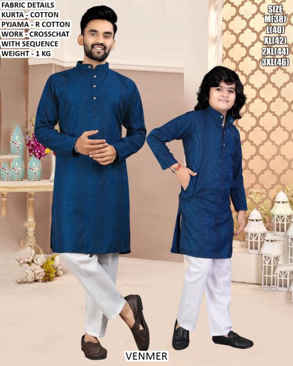 Family Festive Matching Kurta Pyjama Set