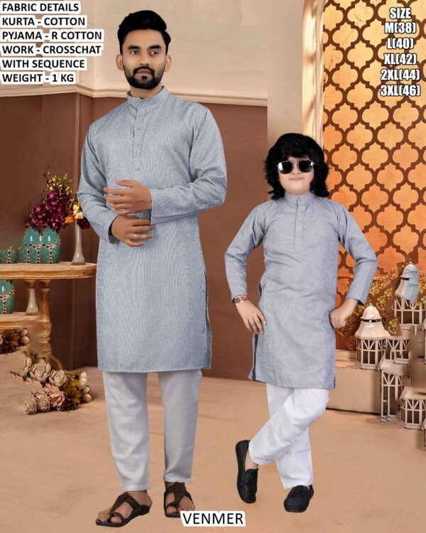 Family Festive Matching Kurta Pyjama Set