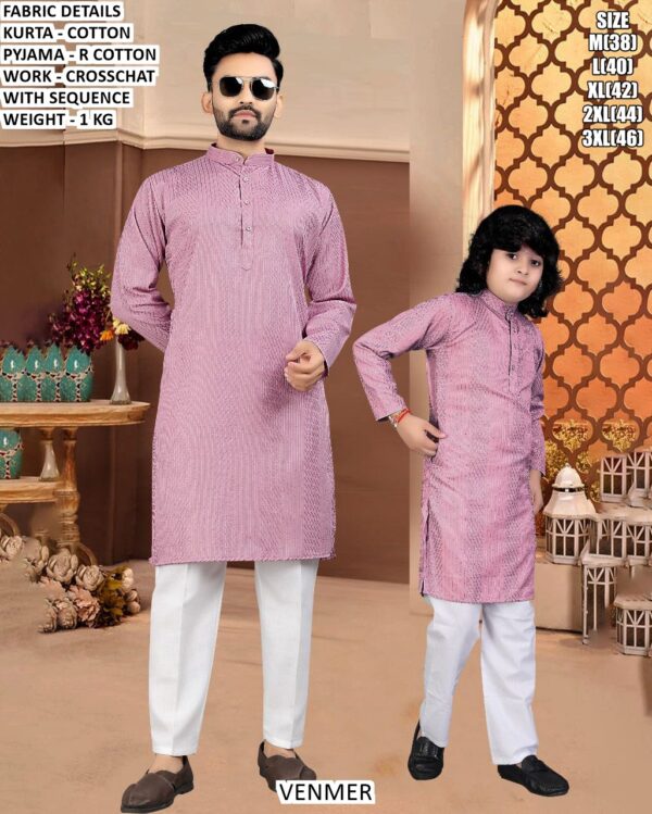 Family Festive Matching Kurta Pyjama Set