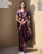 Premium Crepe Silk Printed Saree With Blouse Collection