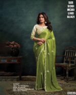 Elegant Saree With Embroidery Blouse Collection