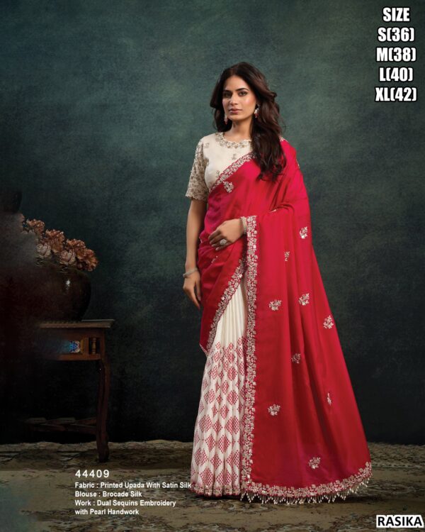 Elegant Saree With Embroidery Blouse Collection