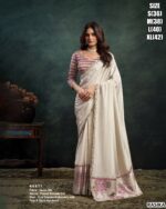 Elegant Saree With Embroidery Blouse Collection