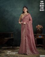 Elegant Saree With Embroidery Blouse Collection