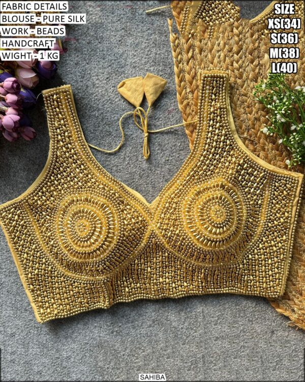 Fancy Pure Silk Blouse With Premium Designer Finish
