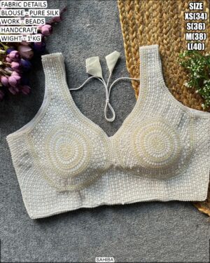 Fancy Pure Silk Blouse With Premium Designer Finish