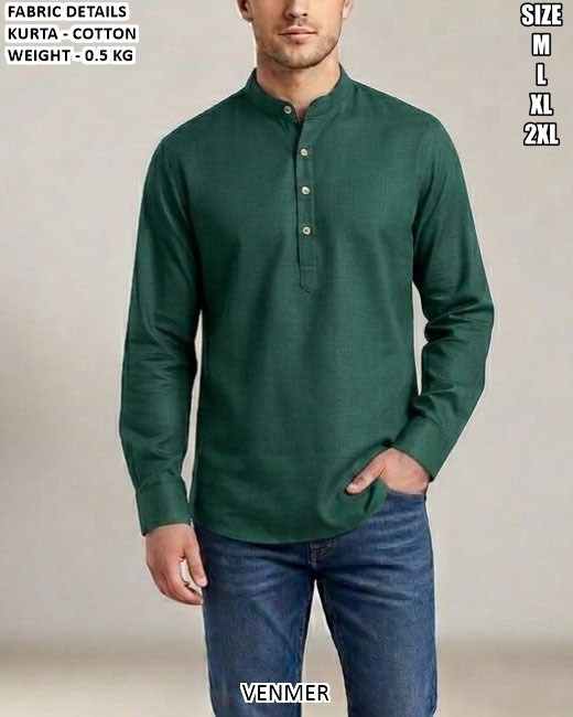 Men’s Cotton Kurta For Casual And Festive Wear