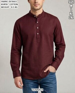 Men’s Cotton Kurta For Casual And Festive Wear