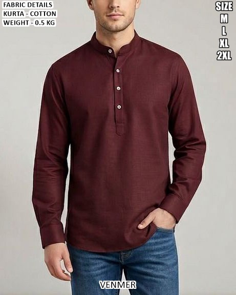 Men’s Cotton Kurta For Casual And Festive Wear