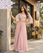 Premium Real Chinon And Real Georgette Indo Western Collection For Women