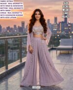 Designer Ethnic Wear Collection For Women Saree Palazzo And Shrug Sets