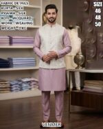 Elegant Occasion Wear Kurta Set With Jacquard Koti
