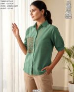 Smart Casual Embroidered Shirt For Women