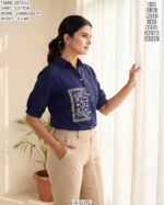 Smart Casual Embroidered Shirt For Women