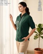 Smart Casual Embroidered Shirt For Women