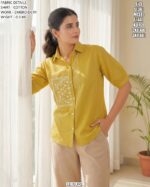 Smart Casual Embroidered Shirt For Women