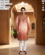 Rayon Printed Kurta Pajama Set For Men