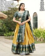 Kanchipuram Silk Lehenga Set With Zari Weaving Work For Women
