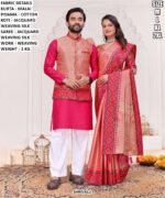 Designer Couple Traditional Outfit For Festive And Wedding Wear