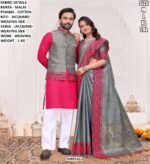 Designer Couple Traditional Outfit For Festive And Wedding Wear