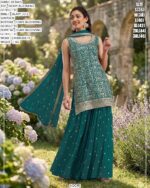 Elegant Heavy Blooming Georgette Sharara Set For Festive Wear