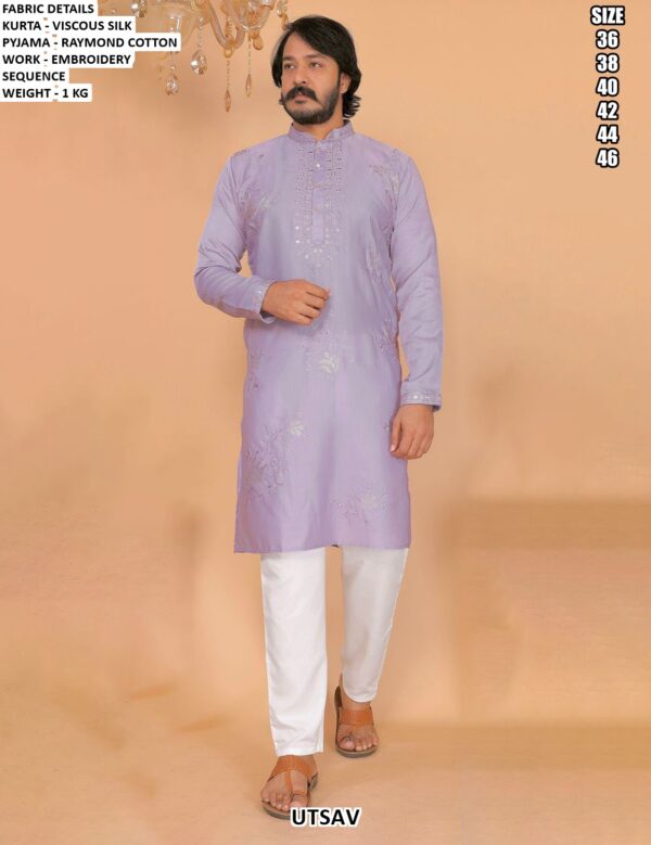 Men’s Ethnic Embroidered Kurta Set With Premium Finish