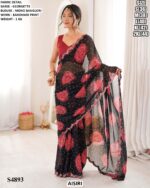 Stylish Bandhani Print Saree For Women