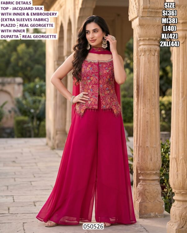 Premium Designer Palazzo Suit Collection With Dupatta For Women