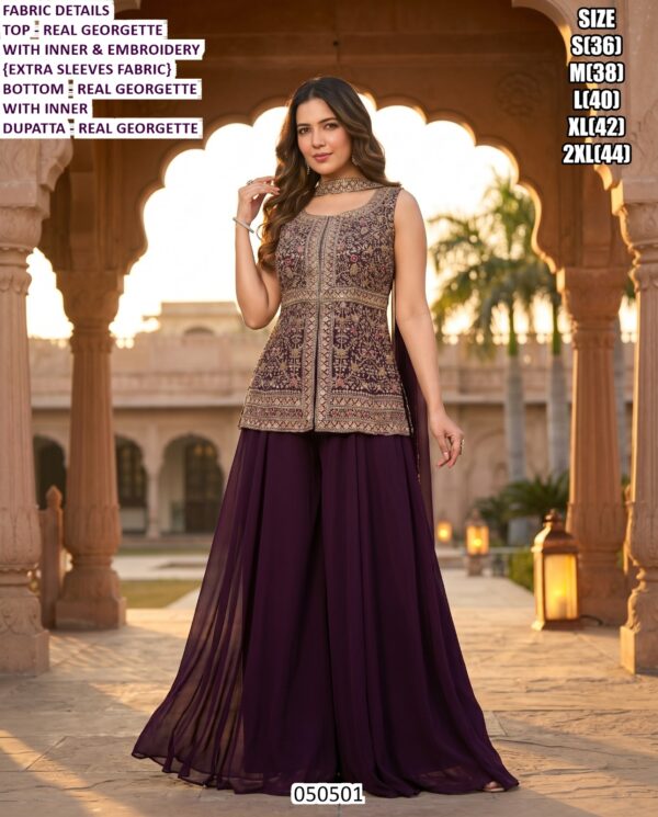 Designer Ethnic Wear Collection With Embroidery And Dupatta