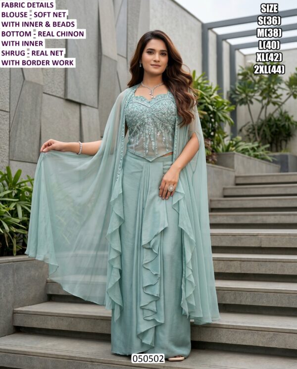 Designer Ethnic Wear Collection With Embroidery And Dupatta