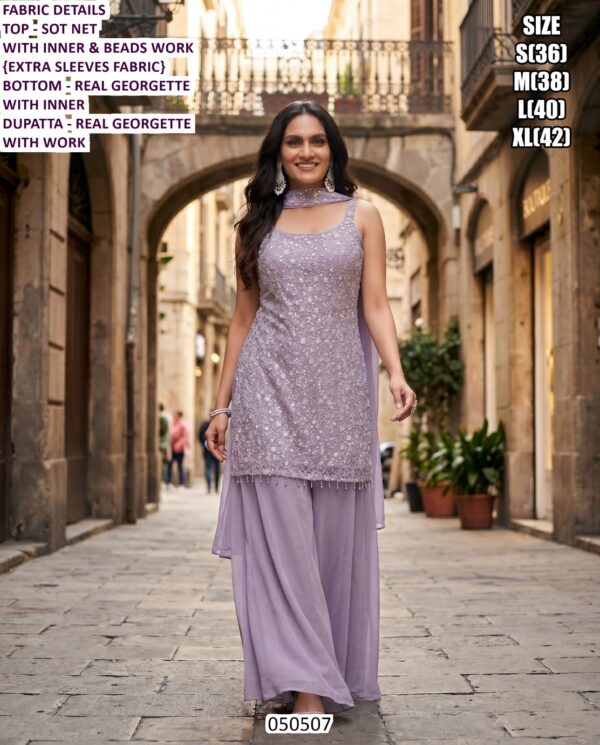 Designer Ethnic Wear Collection With Beads Work And Embroidery