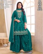Graceful Women Ethnic Set With Embroidery Work