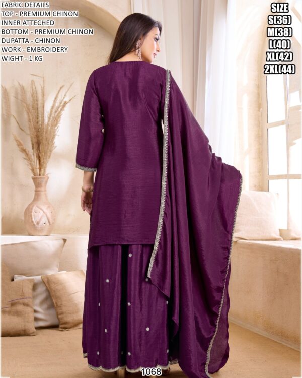 Graceful Women Ethnic Set With Embroidery Work