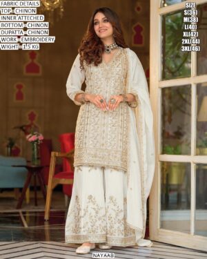 Festive Wear Chinon Suit Set For Women