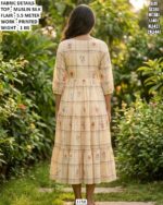 Trendy Muslin Silk One Piece Flared Dress