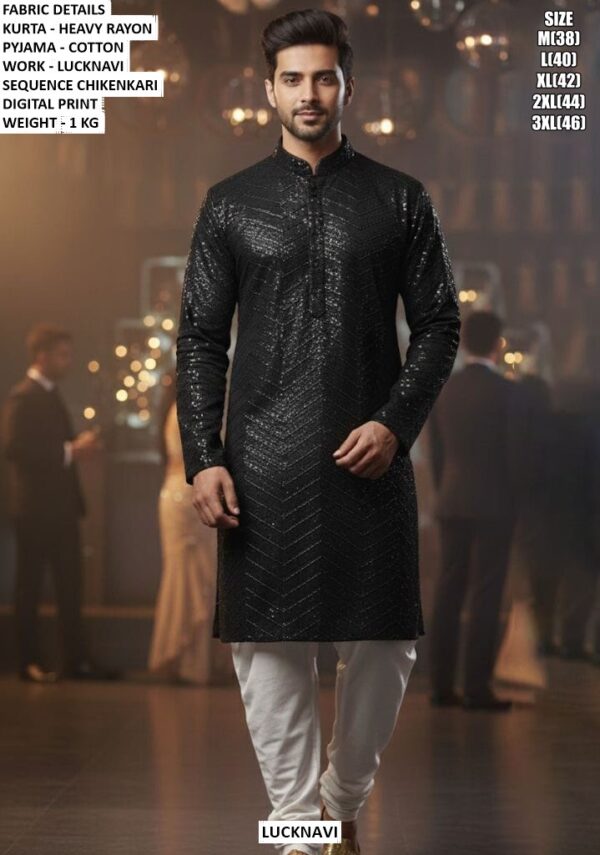 Party Wear Heavy Rayon Kurta Pyjama Collection For Men