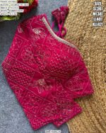 Fancy Embroidered Georgette Silk Readymade Blouse