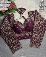 Heavy Embroidered Blouse With Jari Sequence Detailing