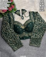 Heavy Embroidered Blouse With Jari Sequence Detailing