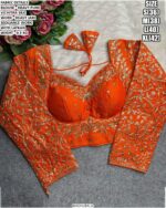 Heavy Embroidered Blouse With Jari Sequence Detailing