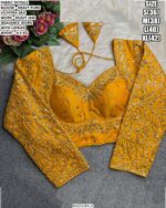 Heavy Embroidered Blouse With Jari Sequence Detailing