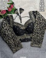 Heavy Embroidered Blouse With Jari Sequence Detailing