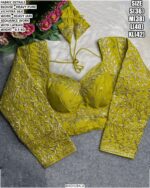 Heavy Embroidered Blouse With Jari Sequence Detailing