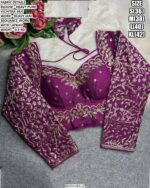Heavy Embroidered Blouse With Jari Sequence Detailing