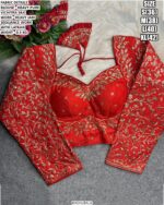 Heavy Embroidered Blouse With Jari Sequence Detailing