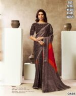 Premium Satin Silk Saree With Bead Embroidery Work